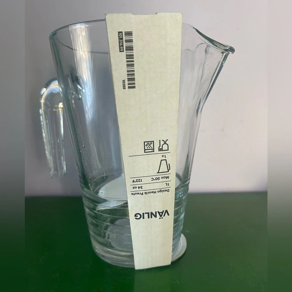 New IKEA Vanlig Glass Pitcher by Henrik Preutz